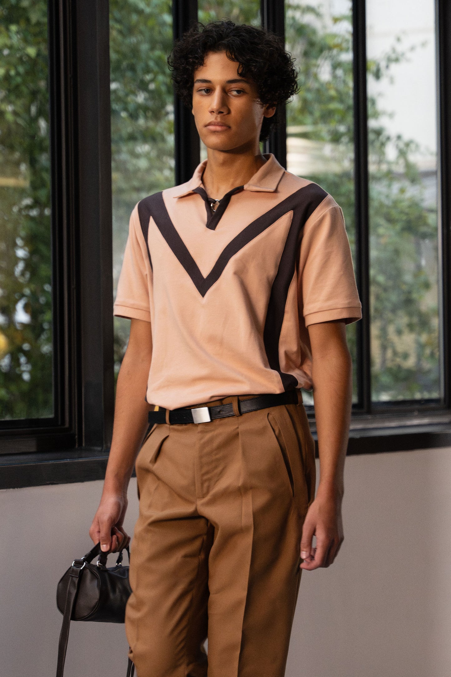 Polo col V Manches courtes