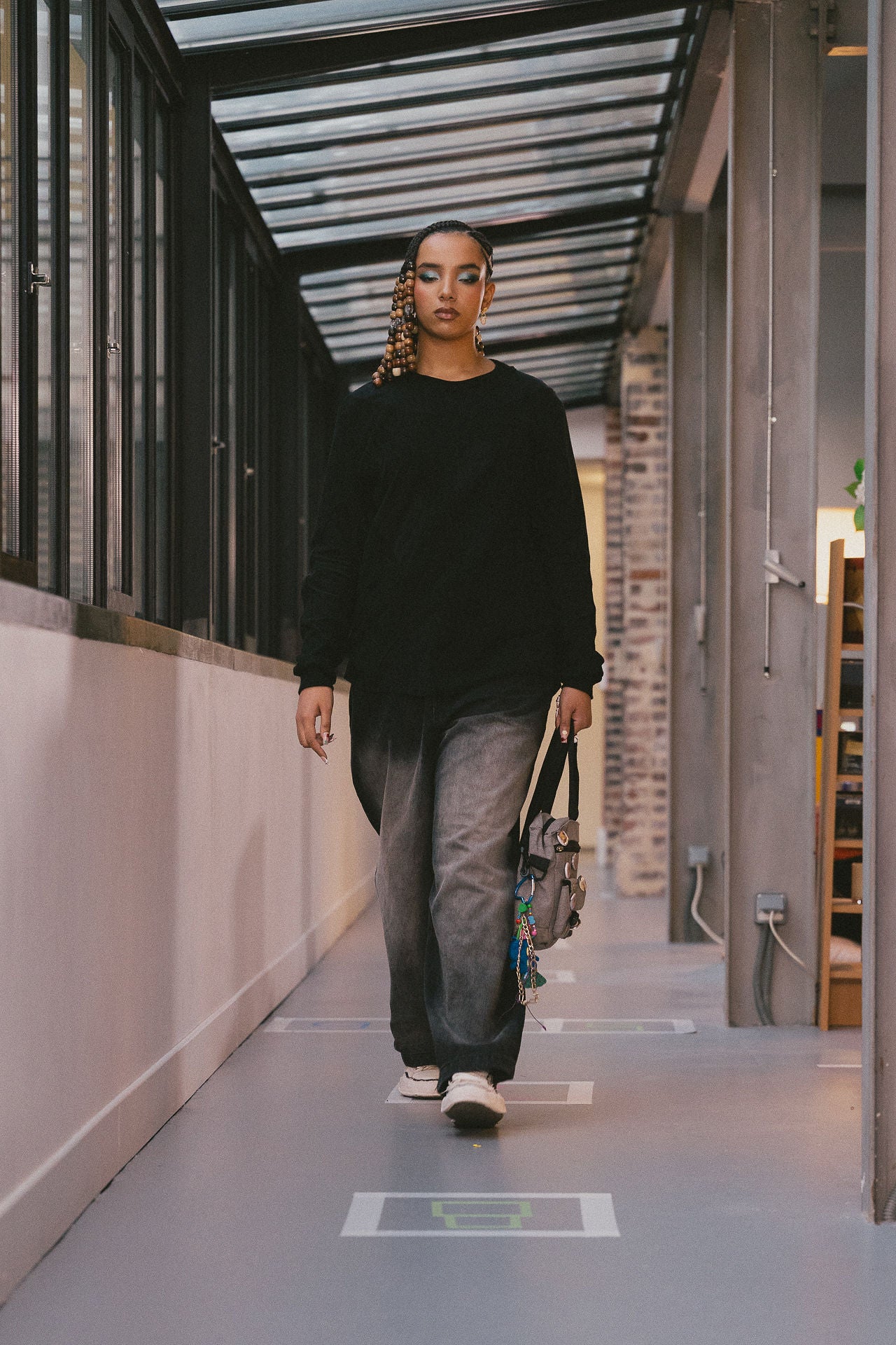 Sweatshirt col rond double tissu – Crewneck unisexe