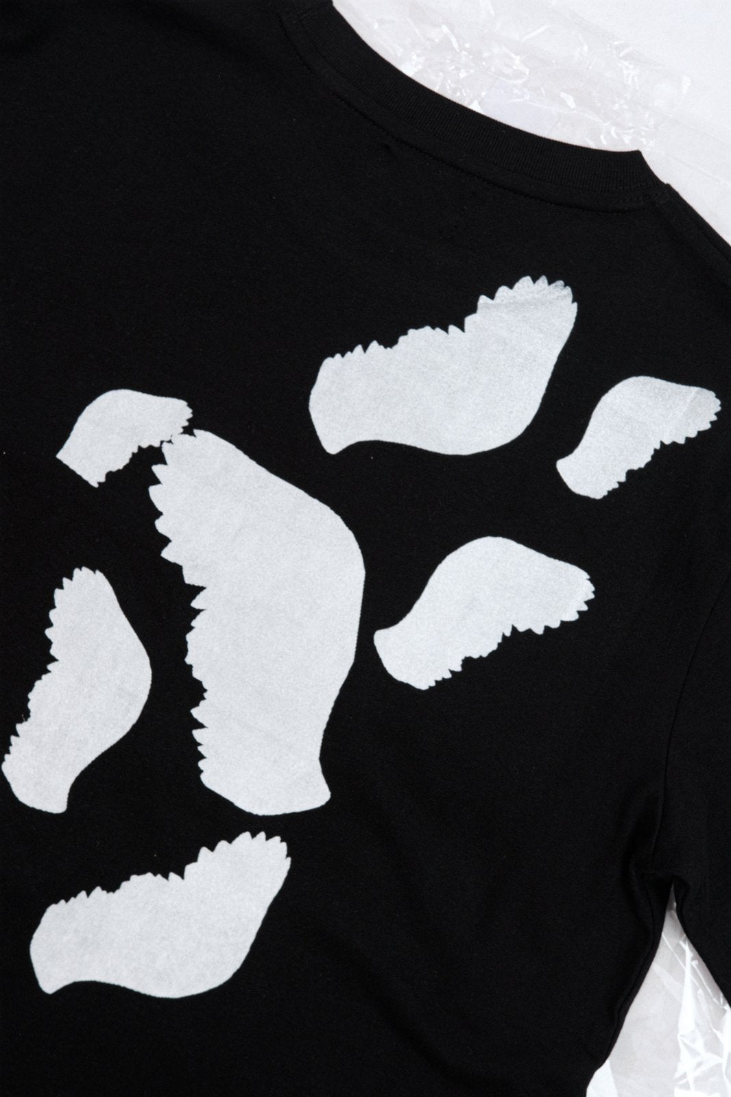 T-shirt feather - black