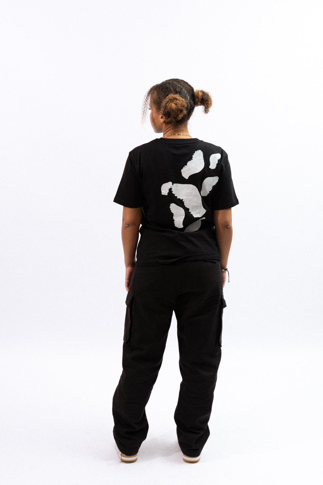 T-shirt feather - black