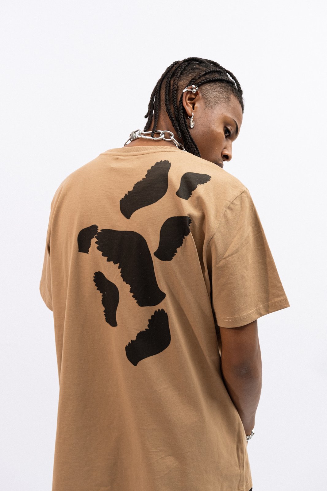T-shirt Feather - chocolat