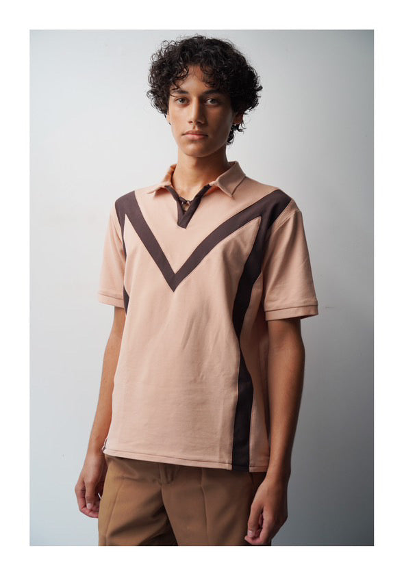 Polo col V Manches courtes