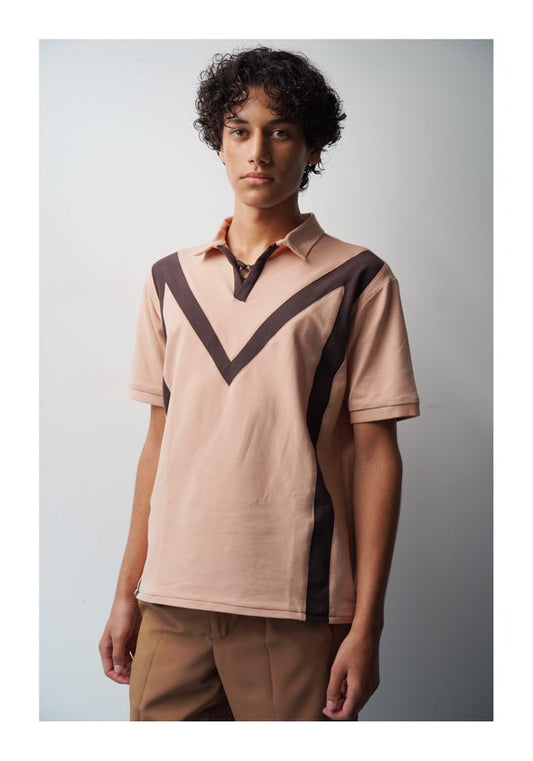 Polo col V Manches courtes