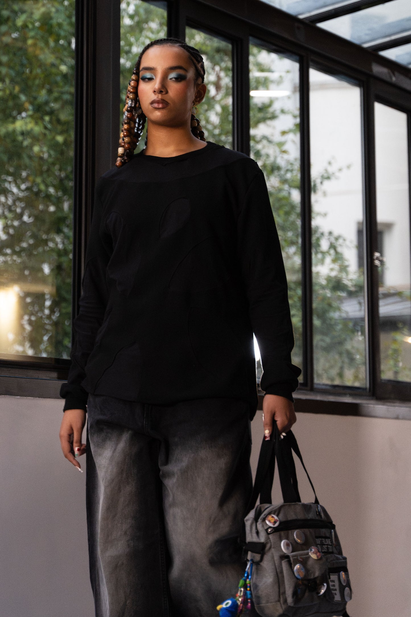 Sweatshirt col rond double tissu – Crewneck unisexe