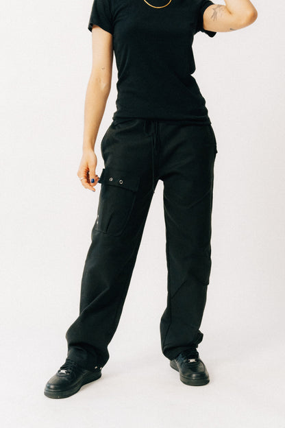 Revisit Black cargo pant