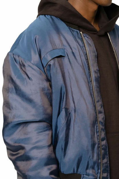 Full king blue quilted