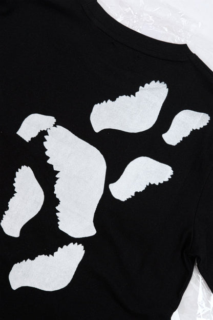 T-shirt feather - black