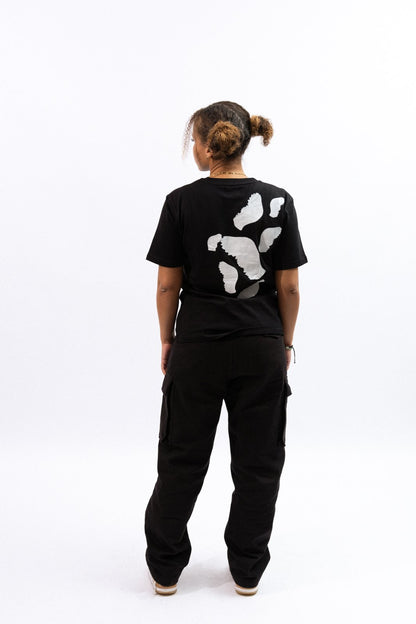T-shirt feather - black